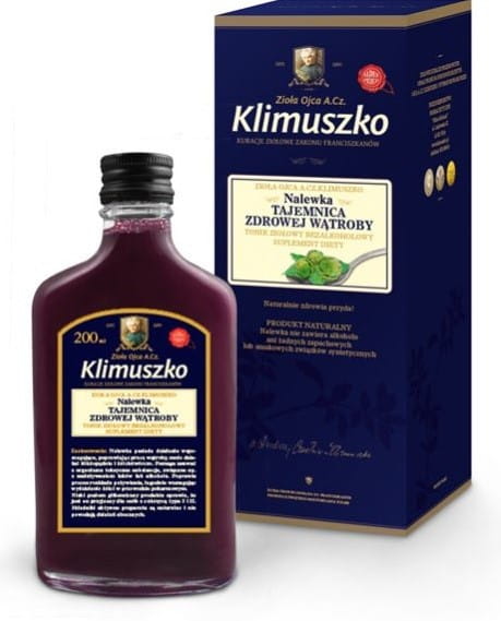 Tintura per sostenere il lavoro del fegato 200ml KLIMUSZKO