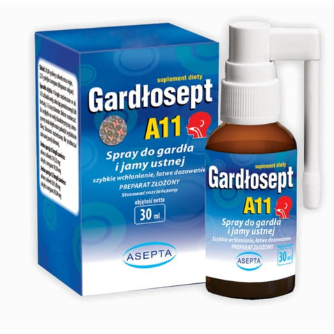 Gardłosept a11 Halsspray 30 ml ASEPTA