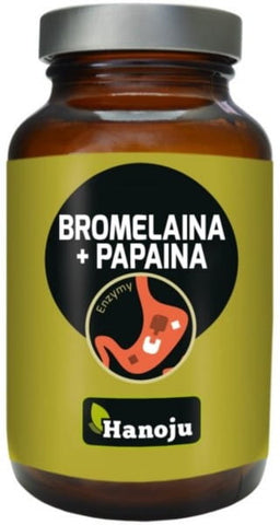 Bromelain Papain 500 MG 90 Kapseln Verdauung HANOJU