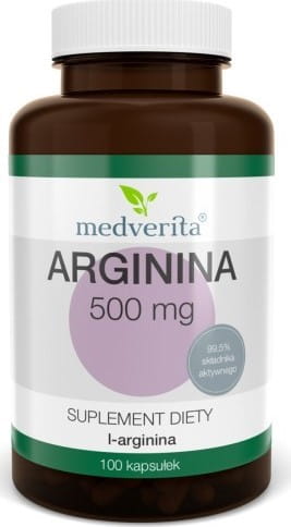 Arginin 500 MG 100 Kapseln MEDVERITA