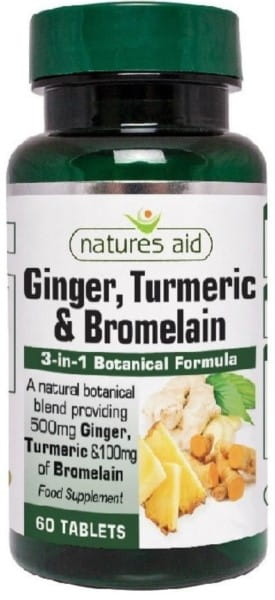 Ingwer Kurkuma Bromelain 60 Tab. NATURHILFE