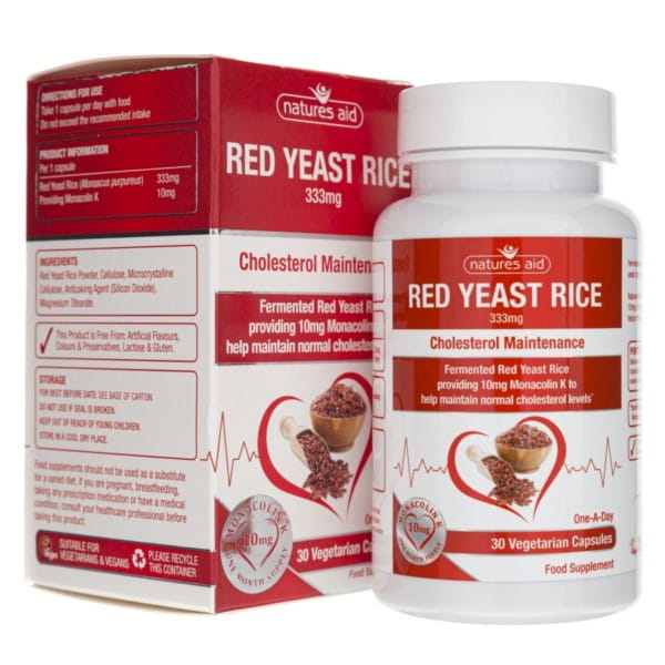 Beras Merah 333 MG 30 Kapsul NATURES AID Kolesterol