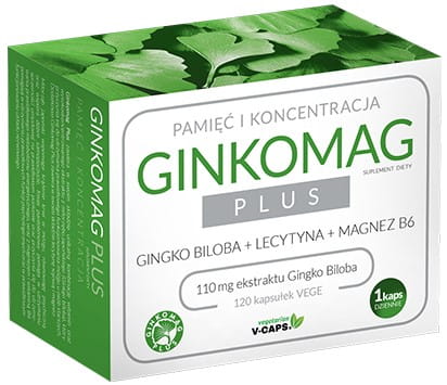 Ginkomag plus 120 Kapseln, besserer XENICOPHARMA-Speicher