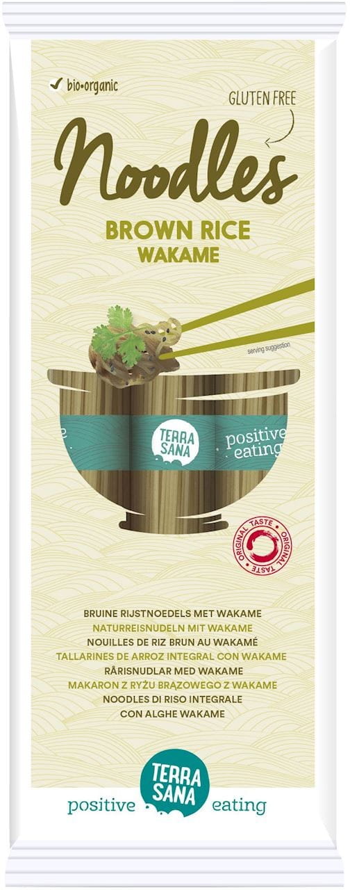 Nudeln (Vollkornreis mit Wakame) glutenfrei BIO 250 g - TERRASANA