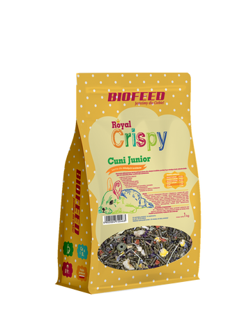 Royal Crispy Cuni Junior 1kg - für junge Kaninchen - BIOFEED