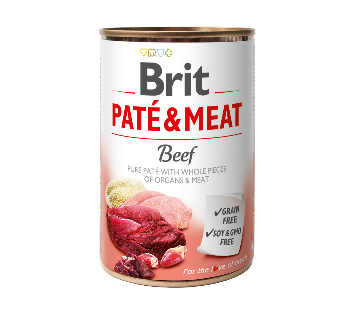 PATE & MEAT BEEF Dose mit Rindfleisch 400g - BRIT