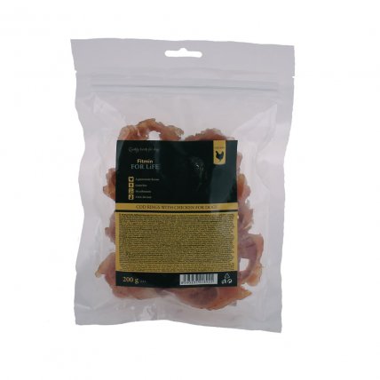 FFL Leckerlis Code Ringe mit Huhn 200g - FITMIN