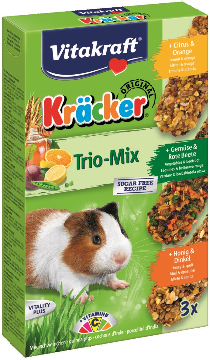 KRACKER Butt für Meerschweinchen, Zitrusfrüchte, Honig und Gemüse 3 St. - VITAKRAFT