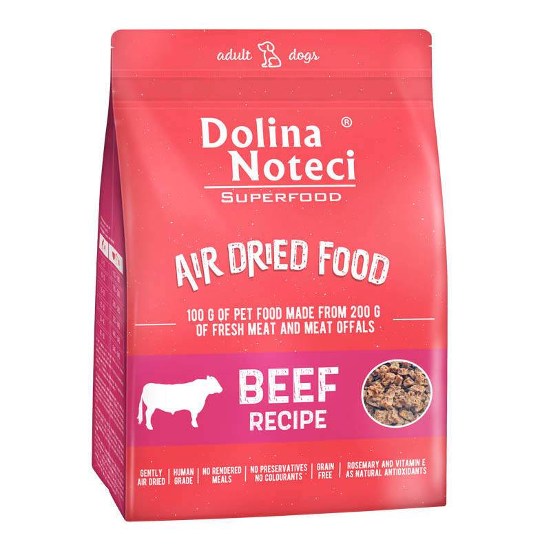 SUPERFOOD Rindertrockenfutter Hundefutter 1kg - DOLINA NOTECI