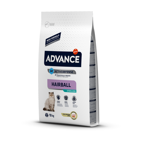 Hairball Sterilised - Trockenfutter für sterilisierte Katzen 10kg [921865] - ADVANCE