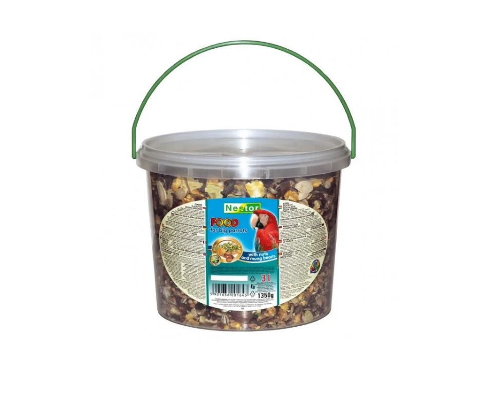 FOOD 3L BIG PARROT NUSS UND FRUCHT 1,4kg - NESTOR