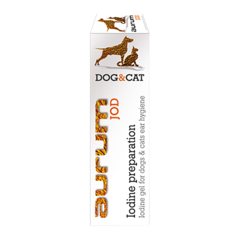 JOD - Jodpräparat - Gel mit Jod für die Hygiene der Ohren von Hunden und Katzen 50ml - AURUM