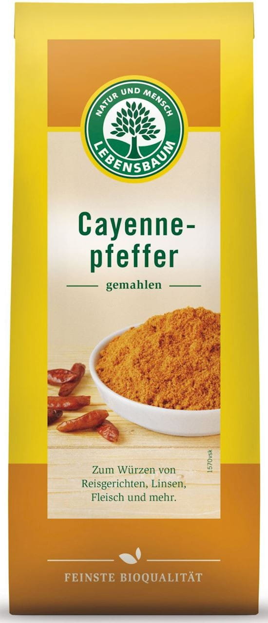 Chili (Cayennepfeffer) BIO 50 g - LEBENSBAUM