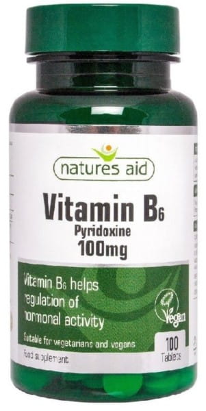 Vitamine B6 100 mg 100 comprimés. AIDE NATURELLE