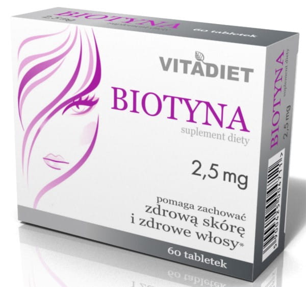 Biotin 25 MG 60 tab VITADIET schönes Haar