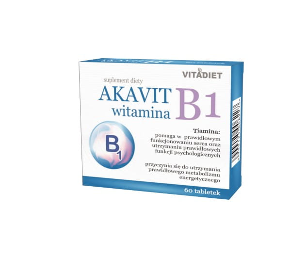 Akavit Vitamin B1 60 Tab. VITADIET Nervensystem