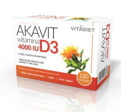 Akavit Vitamin D3 4000 IE 120 Kapseln VITADIET