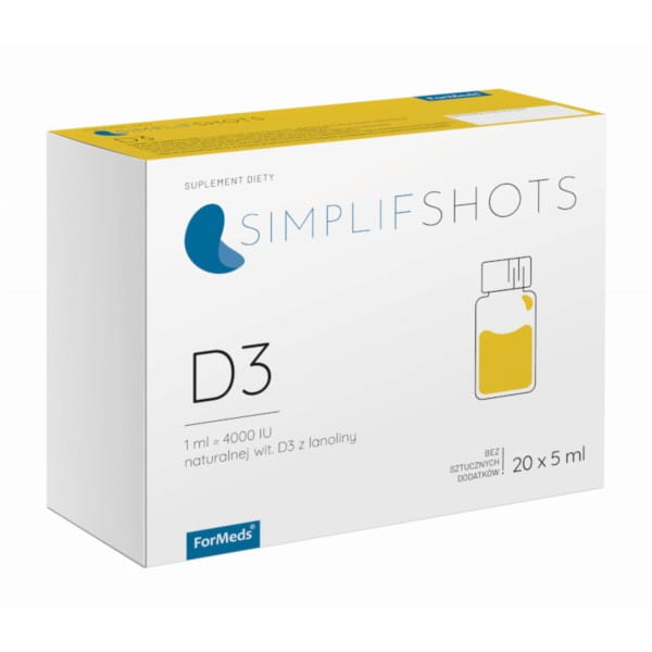 Simplifshots D3 4000 IE 20 x 5 ml FORMED