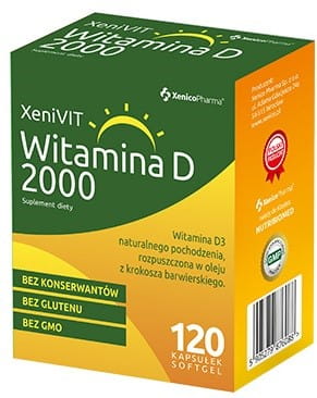 Xenivit Vitamin D 2000 120 kapsler XENICOPHARMA