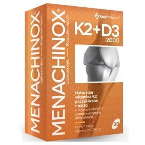 Menachinox k2 + D3 2000 30 kapsler XENICOPHARMA