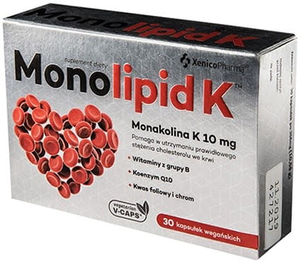 Monolipid K 30 viên nang gạo đỏ XENICOPHARMA