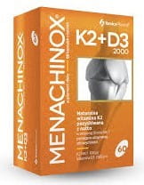 Menachinox K2 + D3 2000 60 kapsler XENICOPHARMA