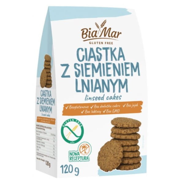 Biamar-kager med hørfrø 120 g