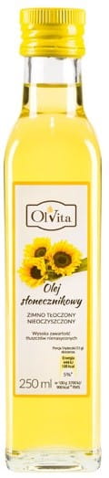 Kaltgepresstes Sonnenblumenöl 250ml OLVITA