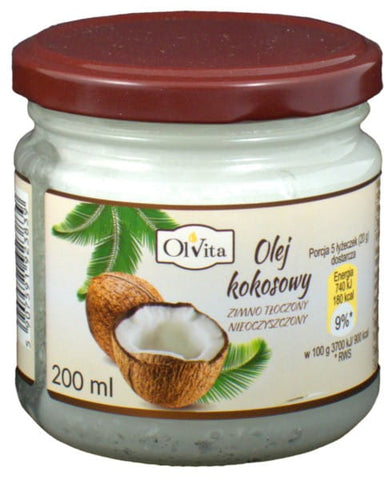 Kaltgepresstes Kokosöl 200ml OLVITA