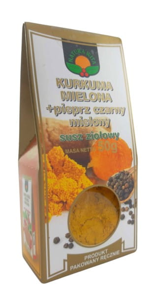 Malt kurkuma med svart pepper 50g NATURE WILLKOMMEN