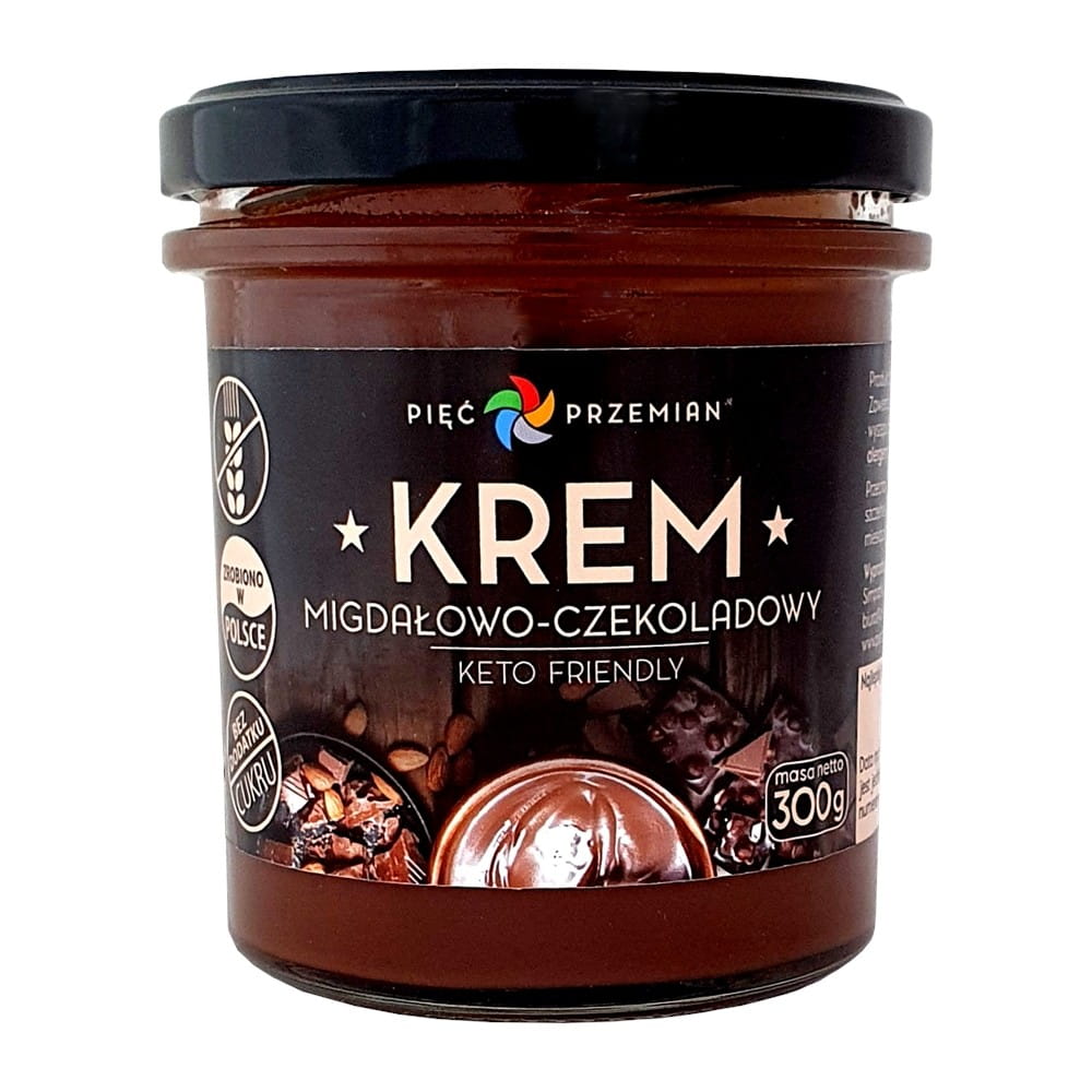 Mandlová a čokoládová keto krém 300 g PĚT ZMĚN