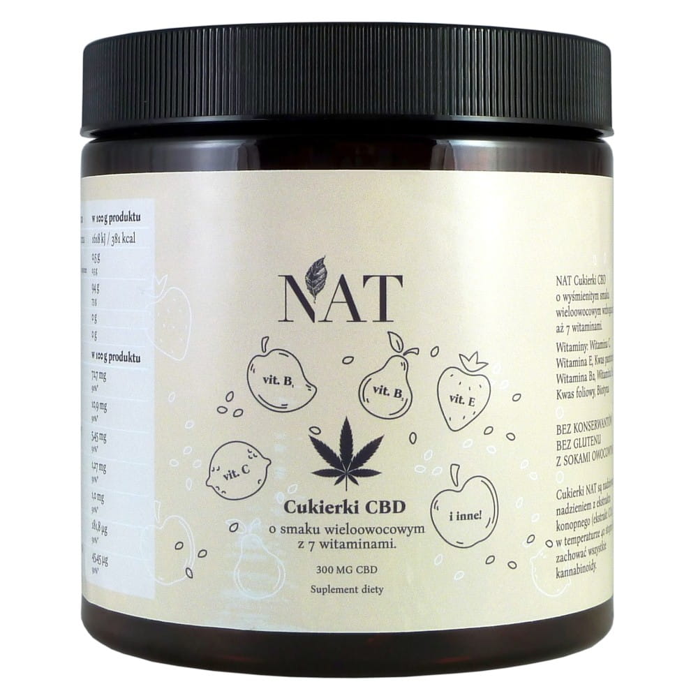 Bonbons 5mg CBD 300g (60 pièces) NAT