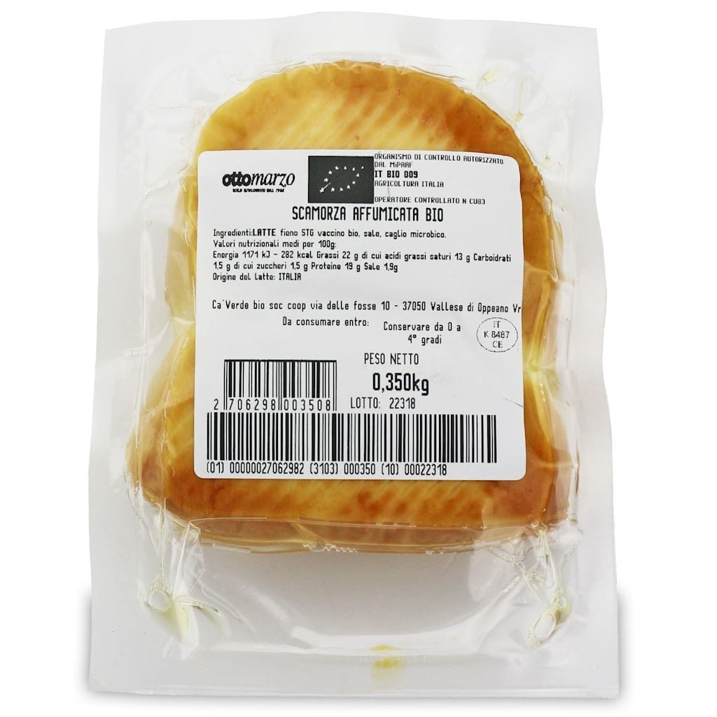 Uzený Scamorza affumicata sýr BIO 03,8 kg - CA'VERDE