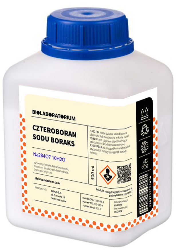 Borax Borax Natriumtetraborat Decahydrat 500g BioLaboratorium