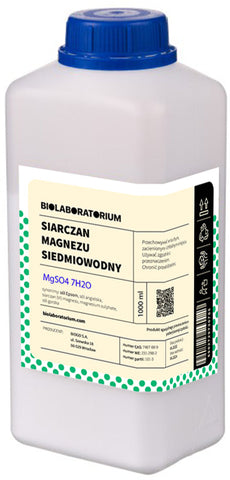 Bittersalz Bittersalz Magnesiumsulfat Heptahydrat 1000g BioLaboratorium