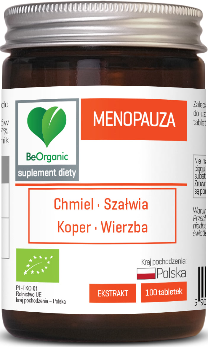 Tablety pro menopauzu BIO 100 kusů (450 mg) - BE ORGANIC