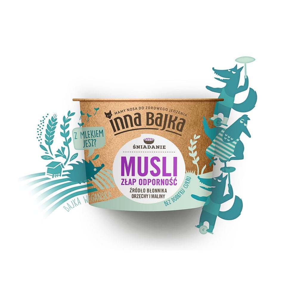 Müsli con la resistenza di noci e lamponi 60 g - ANOTHER TALE
