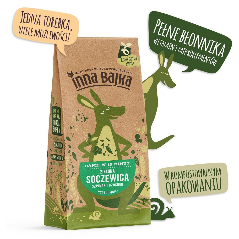 Zelené čočka se špenátem a česnekem 180 g - ANOTHER TALE