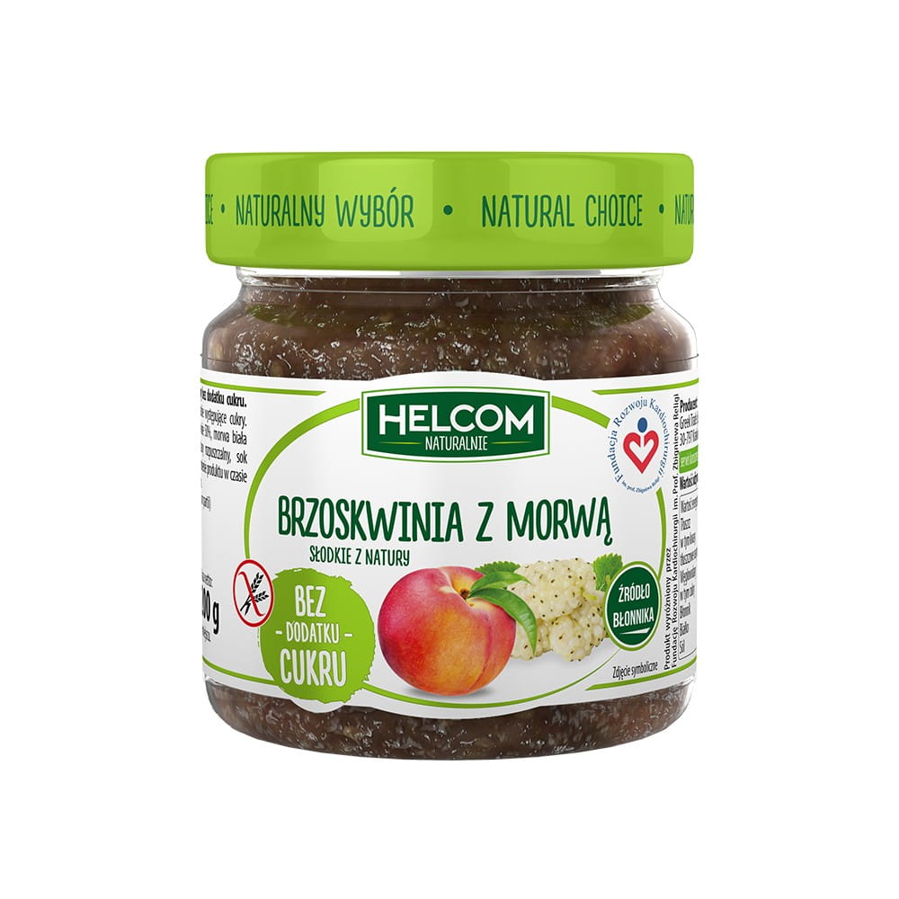 Broskvovo-morušová ovocná pasta 200 g - HELCOM