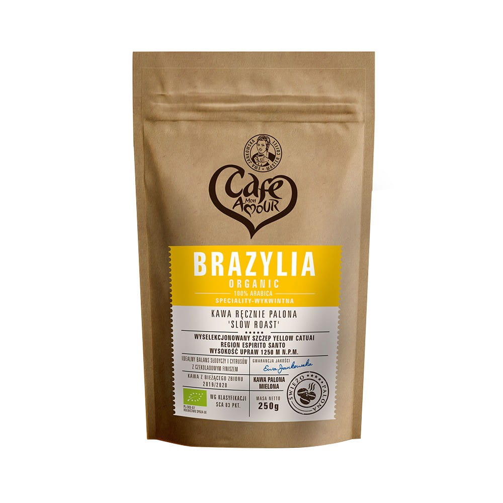 Malen kaffe, håndrøstet 100% Arabica Brasilien 250 g - CAFE AMOUR