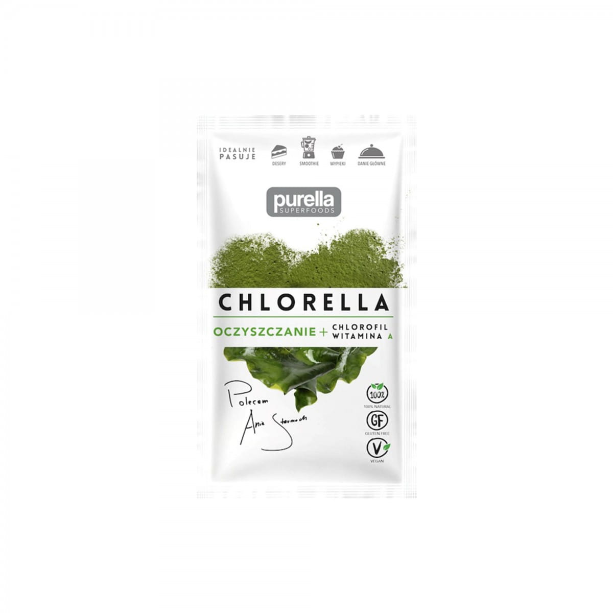 Chlorella purifying chlorophyll + vitamin A 21 g PURELLA FOOD