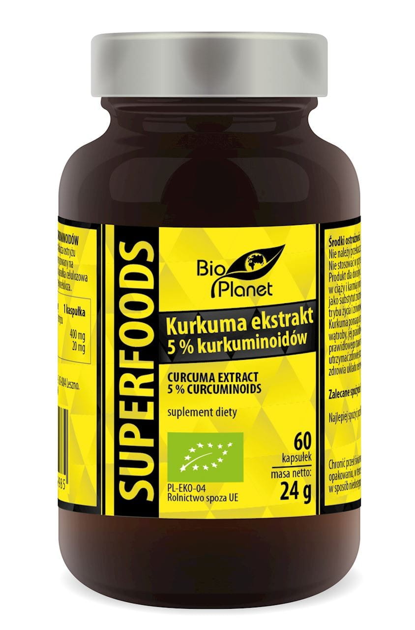 KURKUMA-EXTRAKT BIO 60 KAPSLÍ (420 mg) - BIO PLANET