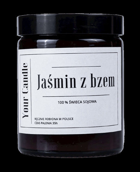 Soja-Jasmin-Kerze mit Flieder 180 ml - IHRE KERZE
