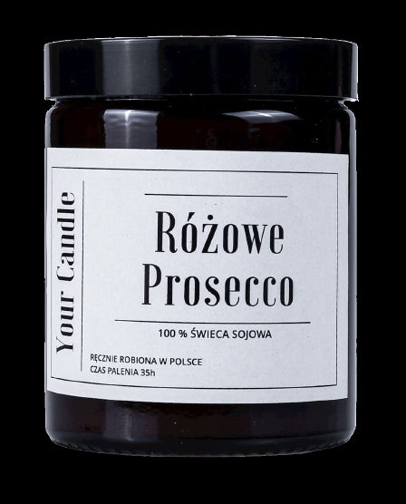 Rosa Prosecco-Sojakerze 180 ml - IHRE KERZE