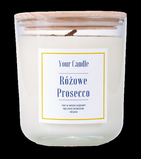 Rosa Prosecco-Sojakerze 210 ml - IHRE KERZE
