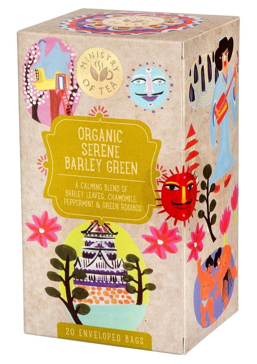 ROOIBOS GRÖNTEE MED KORNSGRÄS (SERENE KORN GRÖN) EKOLOGISK (20 x 1,7 g) 34 g - MINISTRY OF TEA