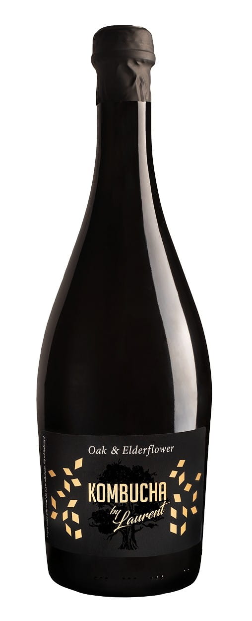 CHAMPAGNER PÅ EGETRÆSBUND MED SMAG AF BLACK ELBOW BIO FLOWERS 750 ml - KOMBUCHA BY LAURENT