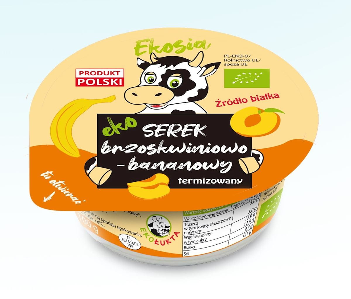 ชีสอินทรีย์พีชและกล้วย 120 กรัม - ECO LUKTA