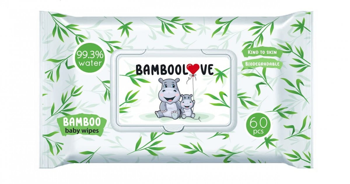 ผ้าไผ่ให้ความชุ่มชื้น 60 ชิ้น - BAMBOOLOVE