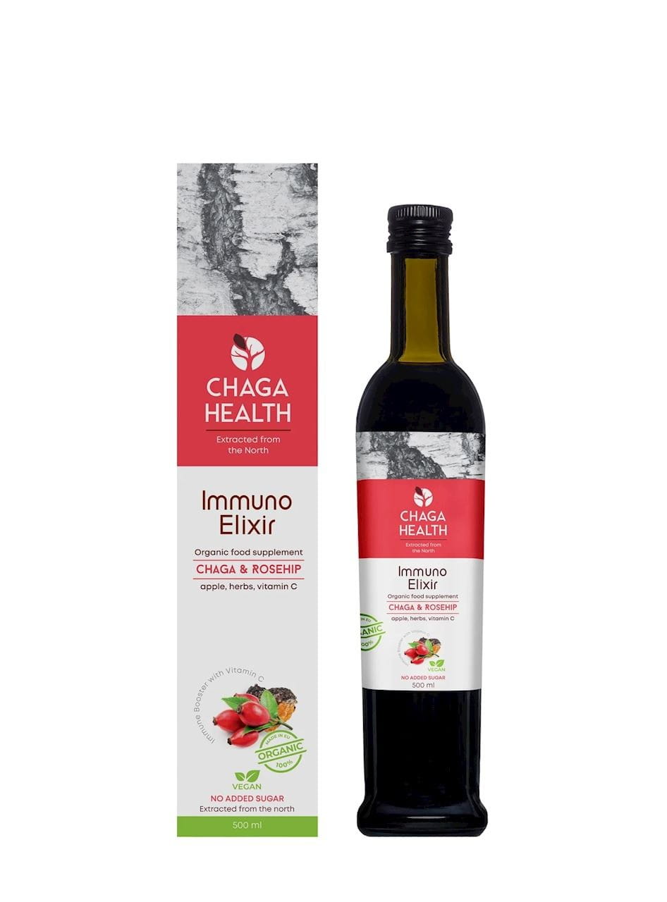 CHAGA IMUNITNÍ ELIXÍR S DIVOKOU RŮŽÍ 250 ml - CHAGA
